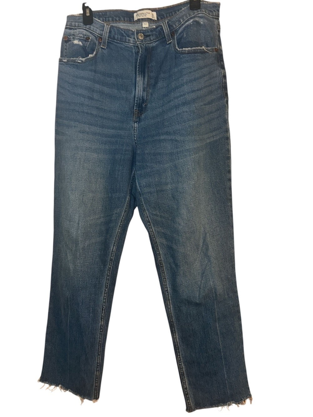 Abercrombie & Fitch The Ankle Straight Ultra High-Rise Jeans | Size 14 Long